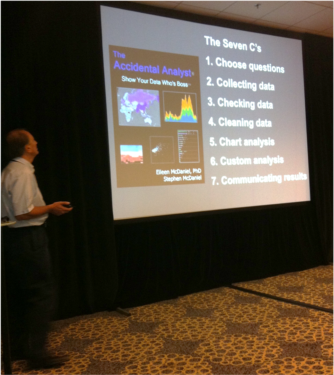 Pat Hanrahan featuring The Accidental Analyst in his keynote